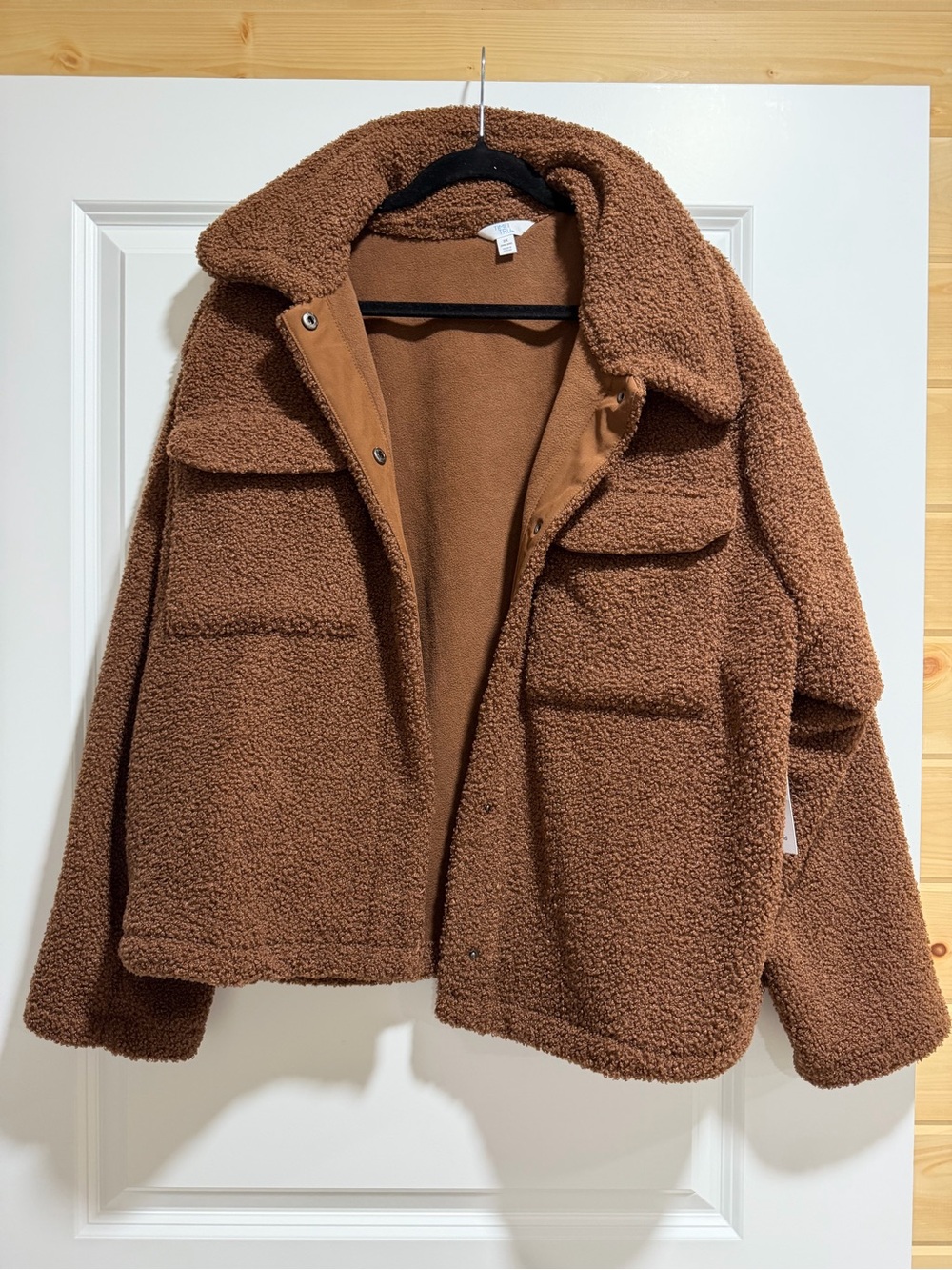 Time and Tru Brown Sherpa Jacket